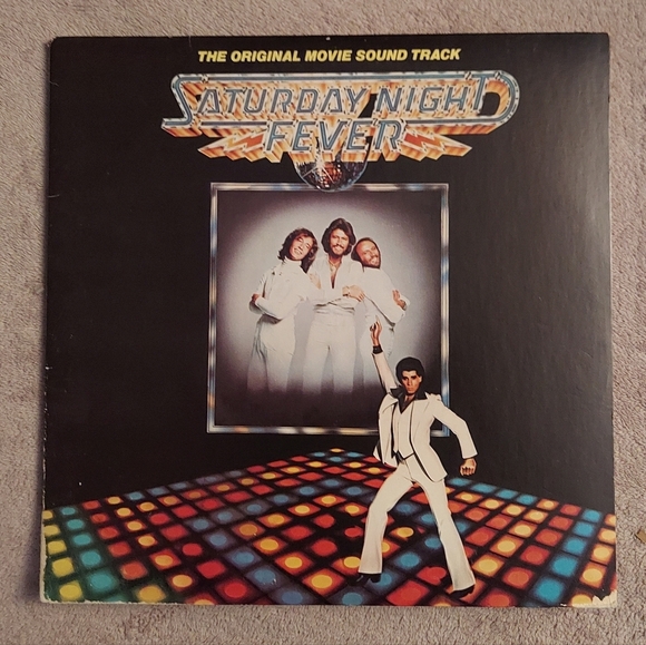 VINTAGE 1977 SATURDAY NIGHT FEVER THE ORIGINAL MOVIE SOUNDTRACK LP VINYL RECORD - Picture 1 of 9